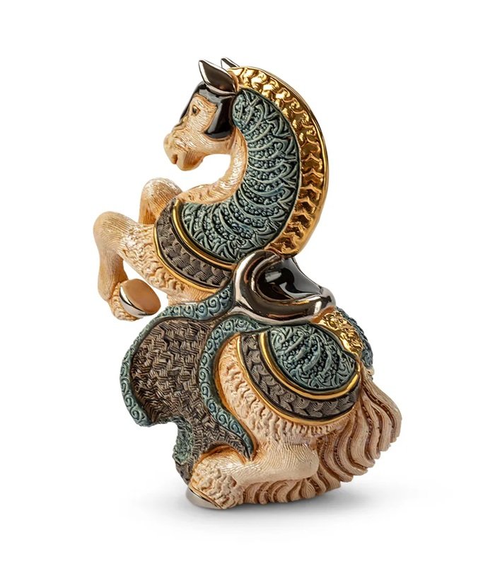 De_Rosa_Collections_figūra_balts_turnīra_zirgs_F258W-3